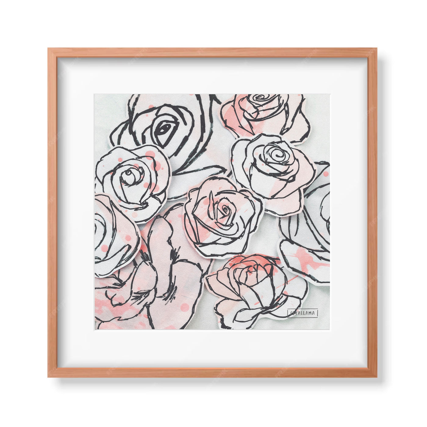 ROSES 10X10 PRINT