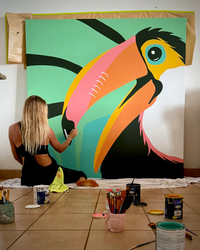 Pepa Ivanoff pepallama Costa Rica artist, tropical muralist