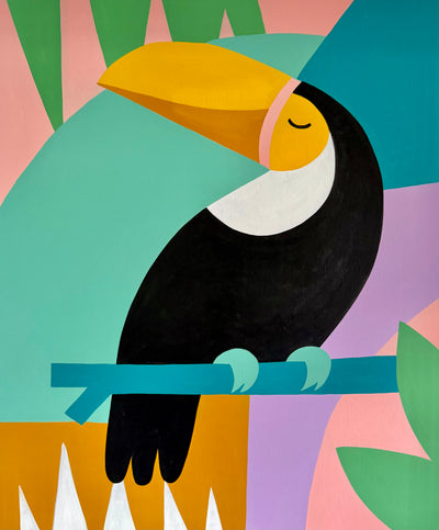 Costa Rica artist muralist Pepa Ivanoff pepallama toucan art