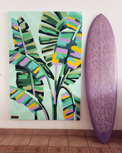pepallama is a Costa Rica based surf artist painting original tropical artwork on canvas and murals