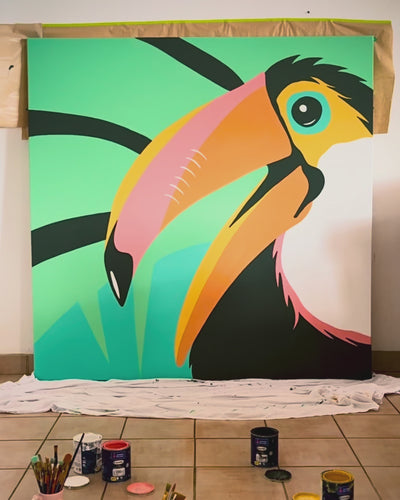 Pepa Ivanoff pepallama Costa Rica artist, tropical muralist