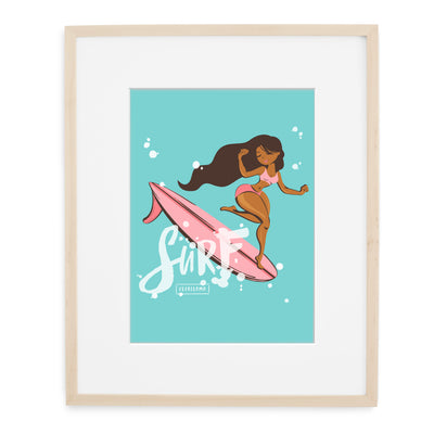 surf chica 8x10 print