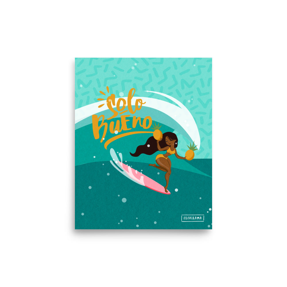 SOLO BUENO SURFER GIRL 8x10 Print